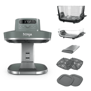 Ninja Crispi® Pro 6-in-1 Glass Air Fryer in Stone and Gold