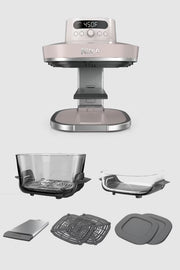 Ninja Crispi® Pro 6-in-1 Glass Air Fryer in Stone and Gold