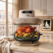 Ninja Crispi® Pro 6-in-1 Glass Air Fryer in Stone and Gold