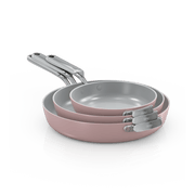 Ninja NeverQuit™ 3-Piece Ceramic Frying Pan Set in Forest Sage
