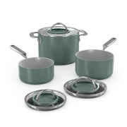 Ninja NeverQuit™ 6-Piece Ceramic Saucepan Cookware Set in Pink