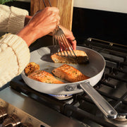 Ninja NeverQuit™ 12-Piece Ceramic Cookware Set, Bone & Silver