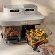 Ninja Crispi® DualZone™ Dual Basket Glass Air Fryer in Rose Quartz