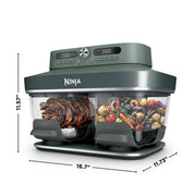Ninja Crispi® DualZone™ Dual Basket Glass Air Fryer in Rose Quartz