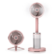 Shark FlexBreeze Pro Mist Indoor & Outdoor Fan in Blush