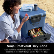Ninja FrostVault™ 30qt Wheeled Cooler with Cold Dry Zone in Plum