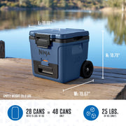 Ninja FrostVault™ 30qt Wheeled Cooler with Cold Dry Zone in Plum