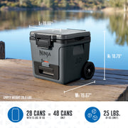 Ninja FrostVault™ 30qt Wheeled Cooler with Cold Dry Zone in Plum