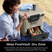Ninja FrostVault™ 30qt Wheeled Cooler with Cold Dry Zone in Plum