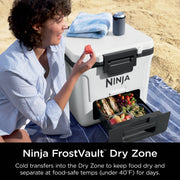 Ninja FrostVault™ 30qt Wheeled Cooler with Cold Dry Zone in Plum