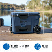 Ninja FrostVault™ 45qt Wheeled Cooler with Dry Zone in Pink