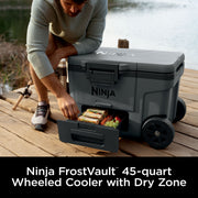 Ninja FrostVault™ 45qt Wheeled Cooler with Dry Zone in Pink