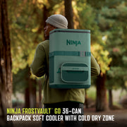 Ninja FrostVault™ 36 Can Backpack Cooler in Green
