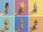 Ninja CREAMi® Scoop & Swirl™ Soft Serve Ice Cream Machine in Navy