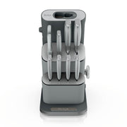 Ninja NeverDull® 10-Piece German Steel Knife Set with Removeable Sharpener in Stone & Gold