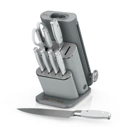Ninja NeverDull® 10-Piece German Steel Knife Set with Removeable Sharpener in Stone & Gold