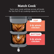 Ninja DoubleStack™ Double Basket Air Fryer and Thermometer