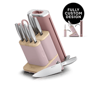 Ninja NeverDull® Pro 10-Piece Premium Kitchen Knife Set & Steak Knives in Chai Pink